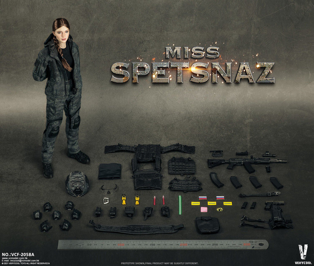 VERYCOOL 1/6 Russian Special Forces Female Soldier Articulated Figure VCF-2058A/B