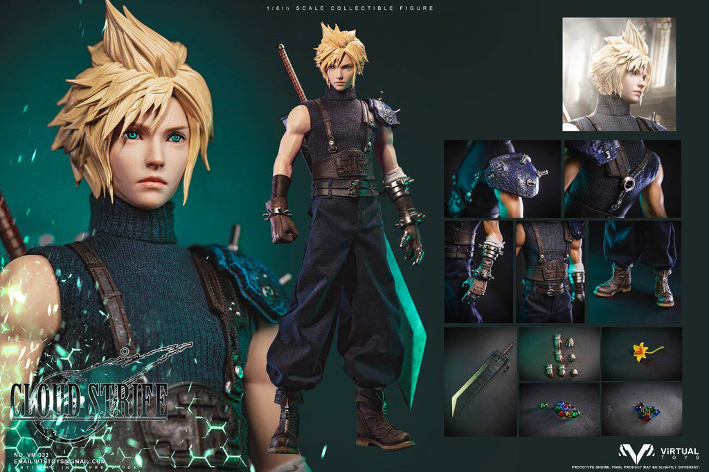 VTSTOYS 1/6 Original Warrior Cloud, Final Fantasy Action Figure VM-033DX