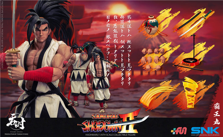 Officially Licensed SNK 1/6 Scale Samurai Shodown Haohmaru Hell Transformation Articulated Figure
