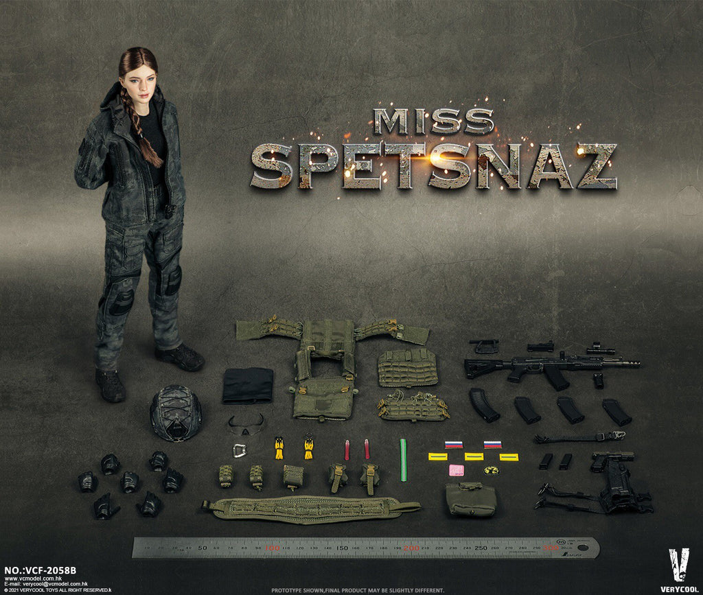 VERYCOOL 1/6 Russian Special Forces Female Soldier Articulated Figure VCF-2058A/B
