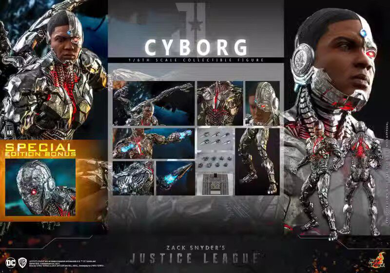HT 1/6 TMS057 Zack Snyder Cut Justice League Cyborg Action Figur