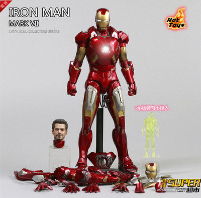 HOTTOYS MK4 MK6 MK7 Iron Man First Edition 1.0 Plastic Action Figure